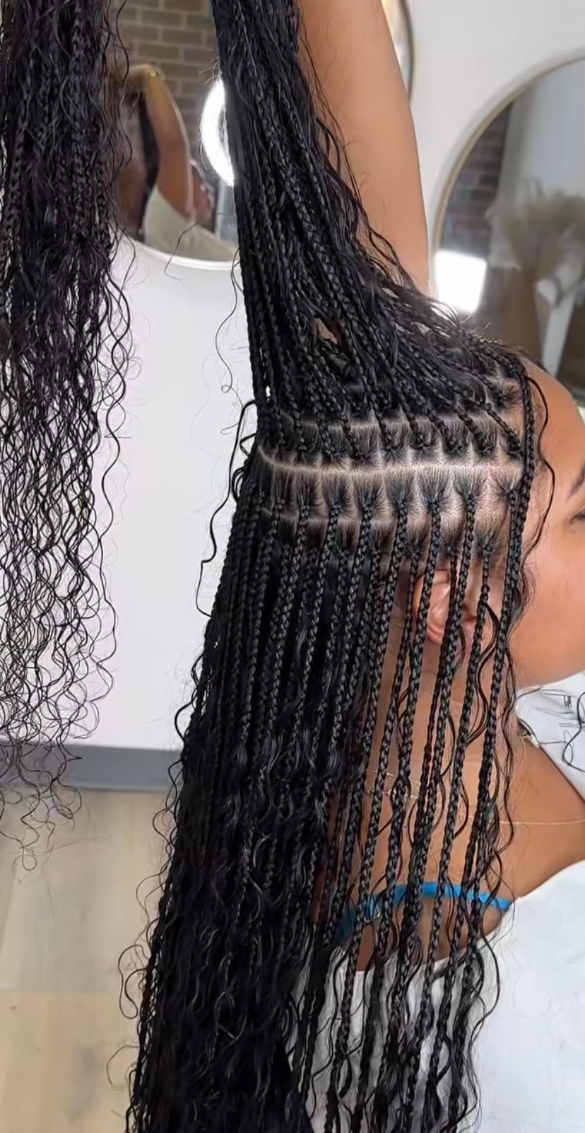 LUX SMALL MEDIUM BOHO BRAIDS Midback lower back 